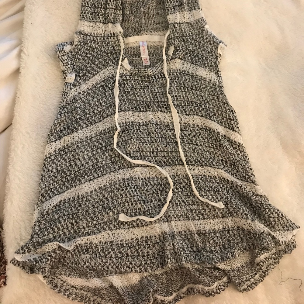 Xhilaration Hooded Knit Muscle Tank